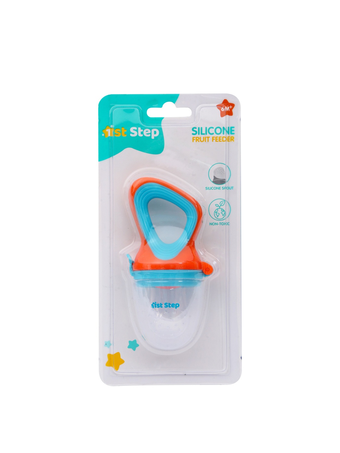

1st Step Infant Orange & Blue Printed BPA Free Silicone Food Feeders