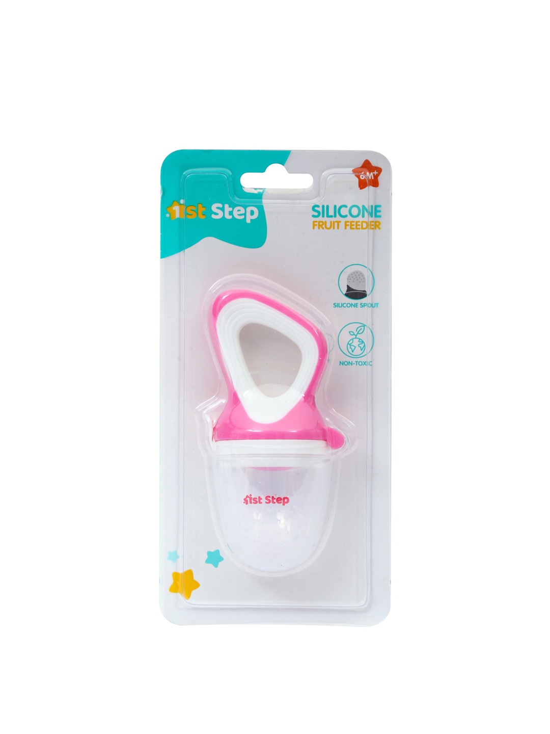

1st Step Infant Pink & Transparent Solid Food Feeders