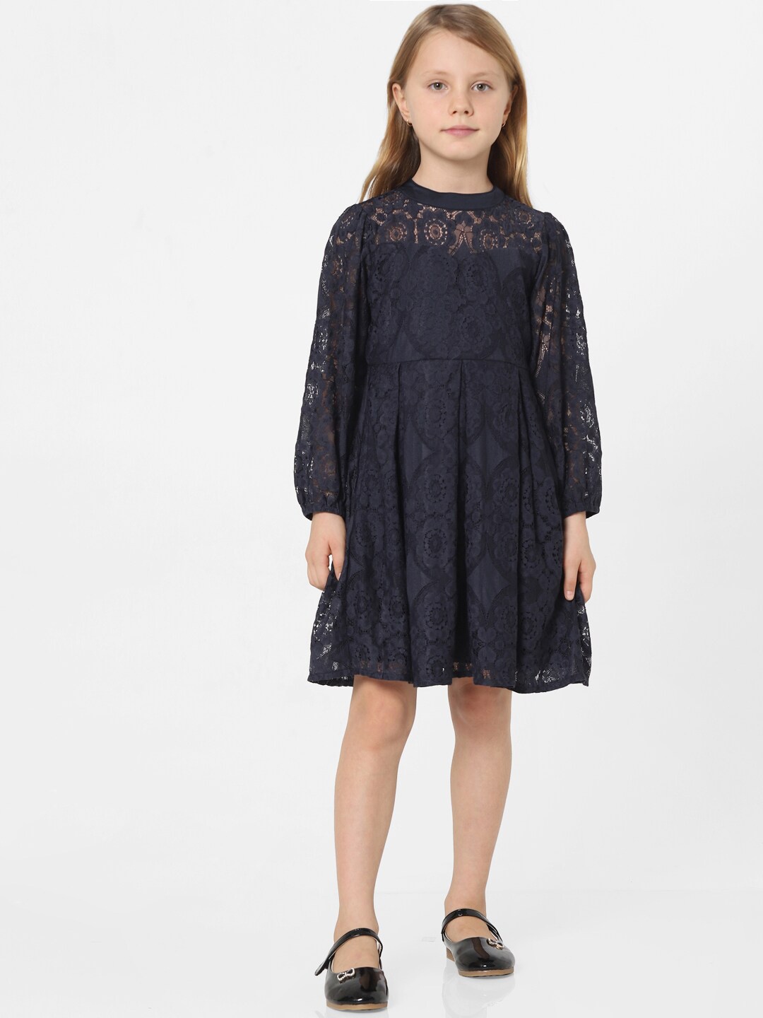 

KIDS ONLY Blue Self Design Dress
