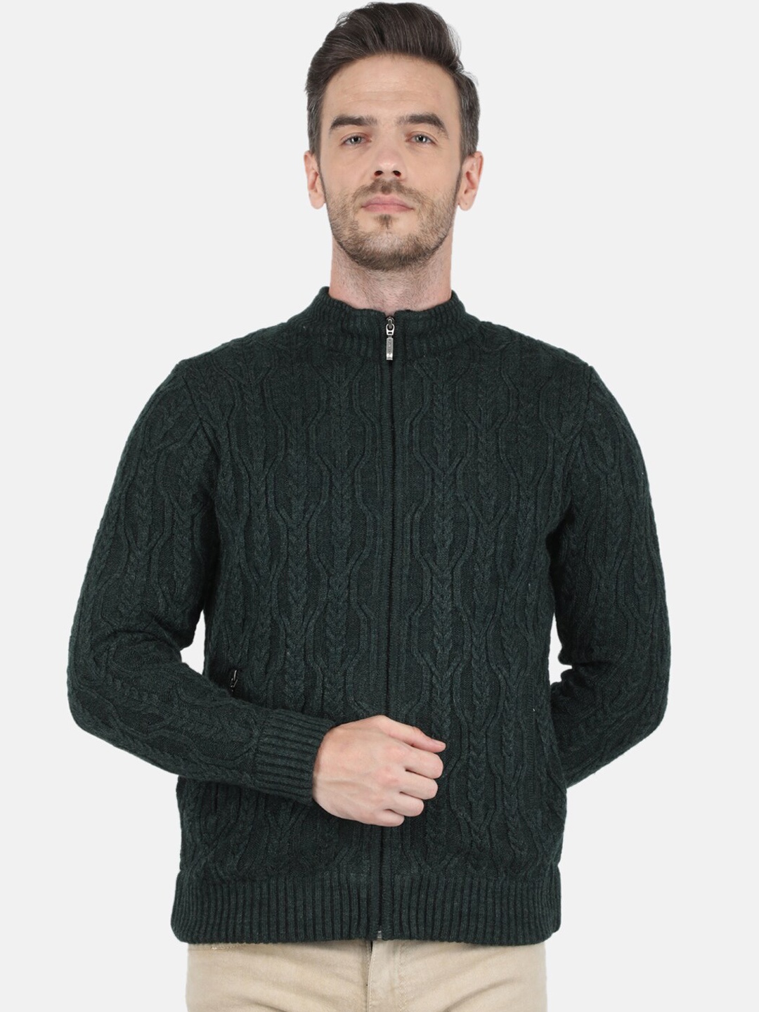 

Monte Carlo Men Green Woolen Sweater