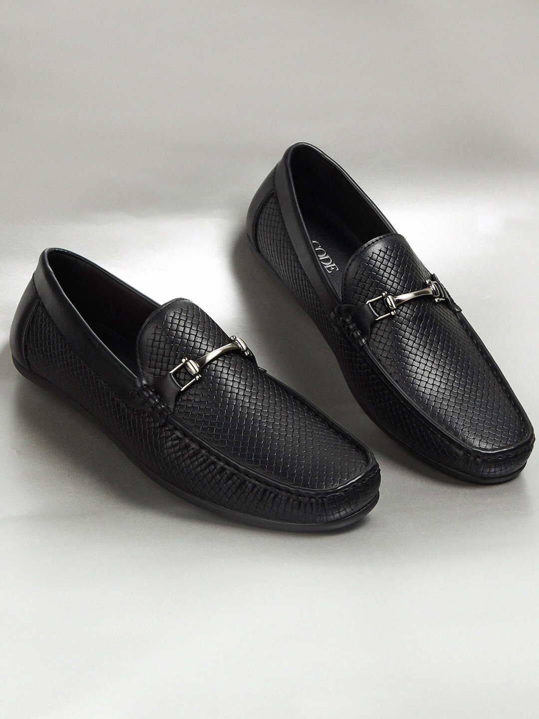 

CODE by Lifestyle Men Black Textured Formal Shoes