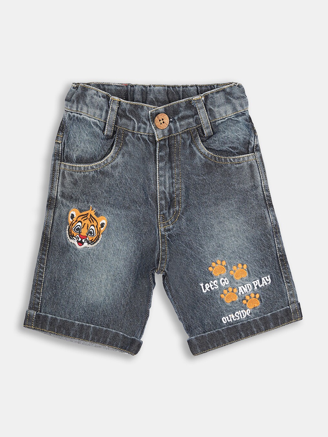 

Little County Boys Blue Washed Denim Shorts