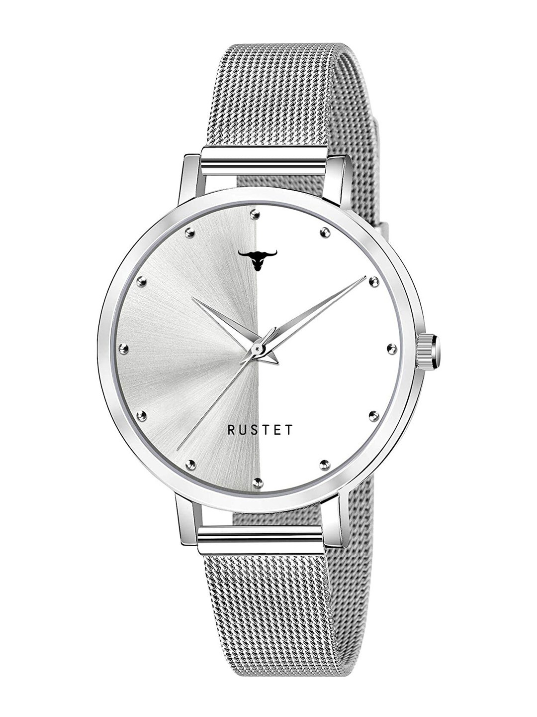 

RUSTET Women Silver-Toned Dial & Wrap Around Strap Analogue Watch LD31-SILVER-Silver