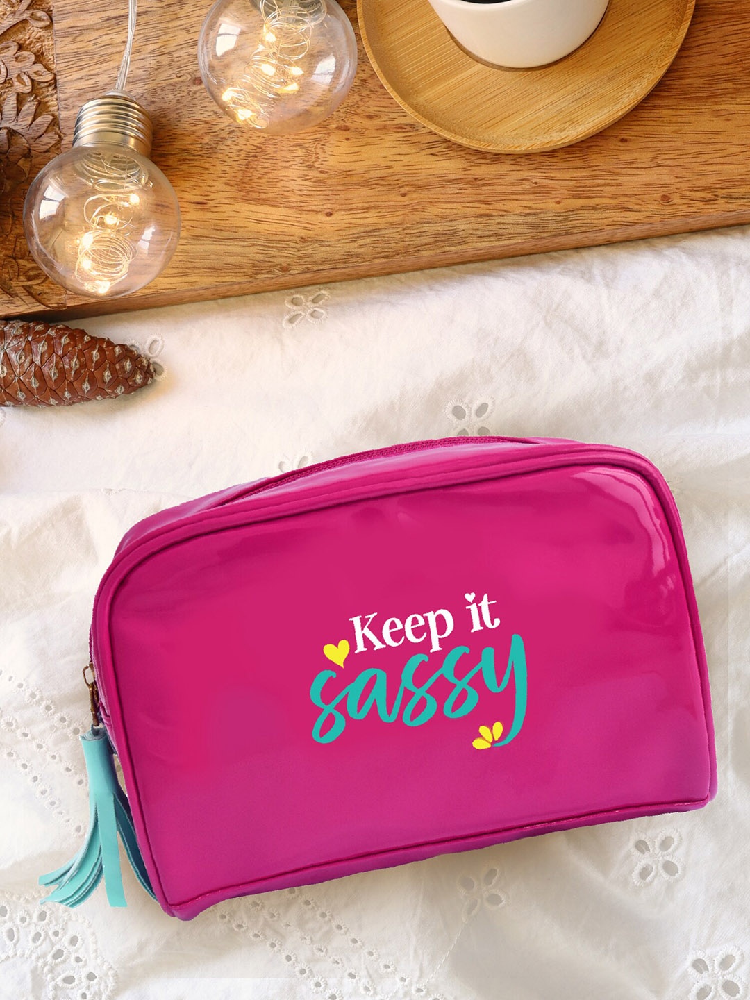 

Doodle Pink Printed Travel Stuff Pouch