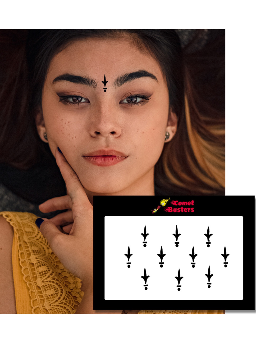 

Comet Busters 10 Pcs Black Reusable Solid Bindi