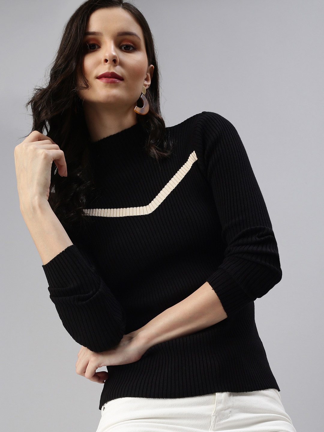 

SHOWOFF Women Black Top