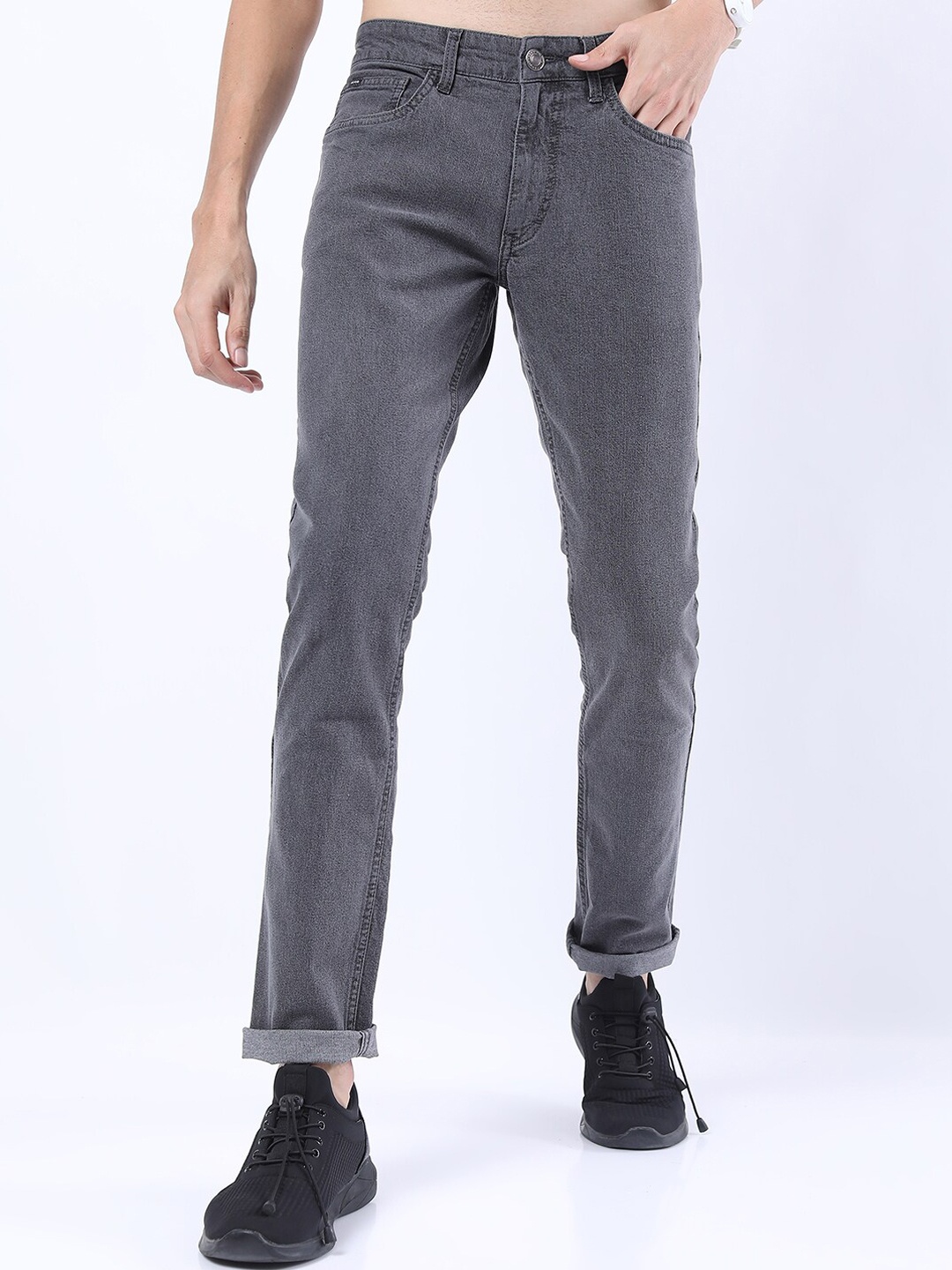

HIGHLANDER Men Grey Slim Fit Stretchable Jeans