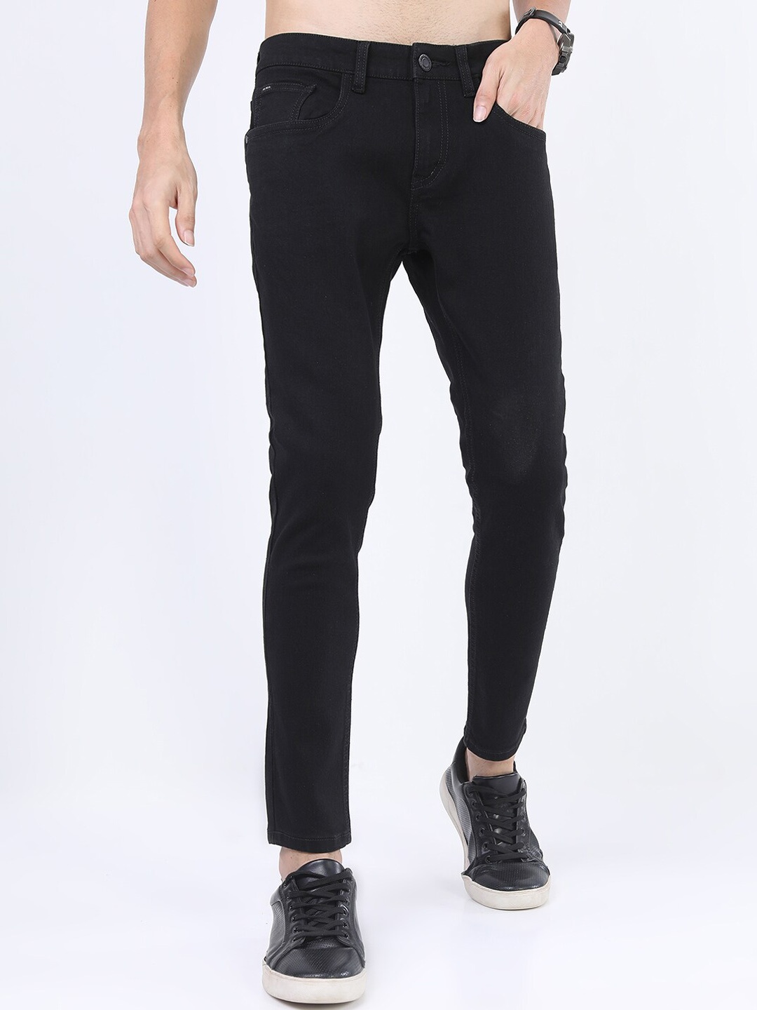 

HIGHLANDER Men Black Skinny Fit Stretchable Jeans