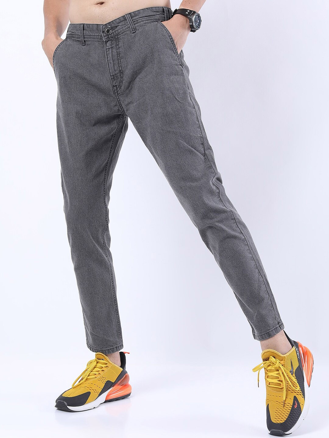

HIGHLANDER Men Grey Slim Fit Stretchable Jeans