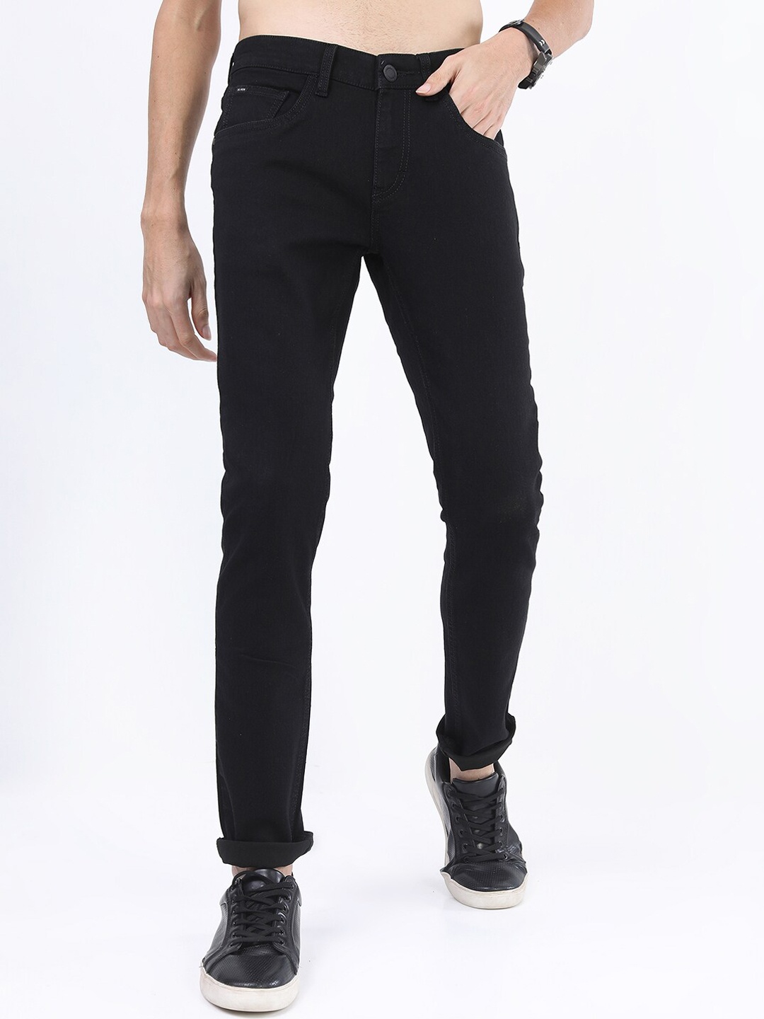 

HIGHLANDER Men Black Slim Fit Stretchable Jeans