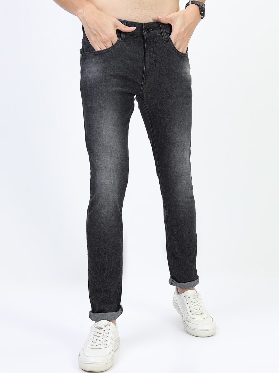 

HIGHLANDER Men Black Slim Fit Stretchable Jeans