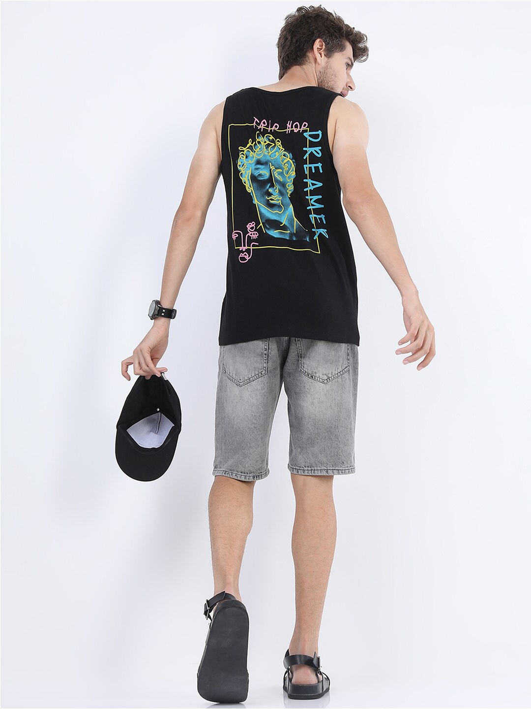 

KETCH Men Black Printed Slim Fit T-shirt