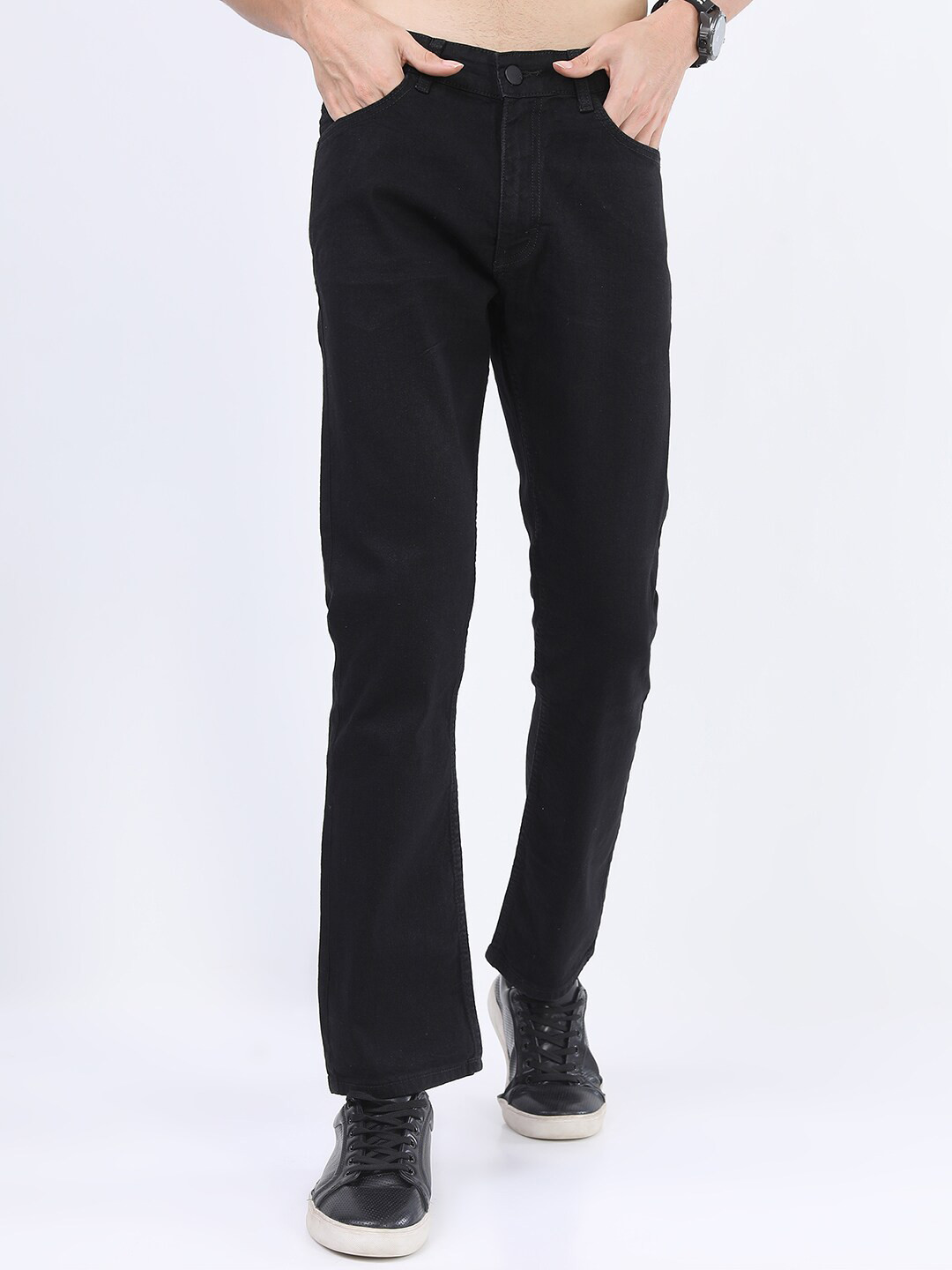 

KETCH Men Black Straight Fit Stretchable Jeans