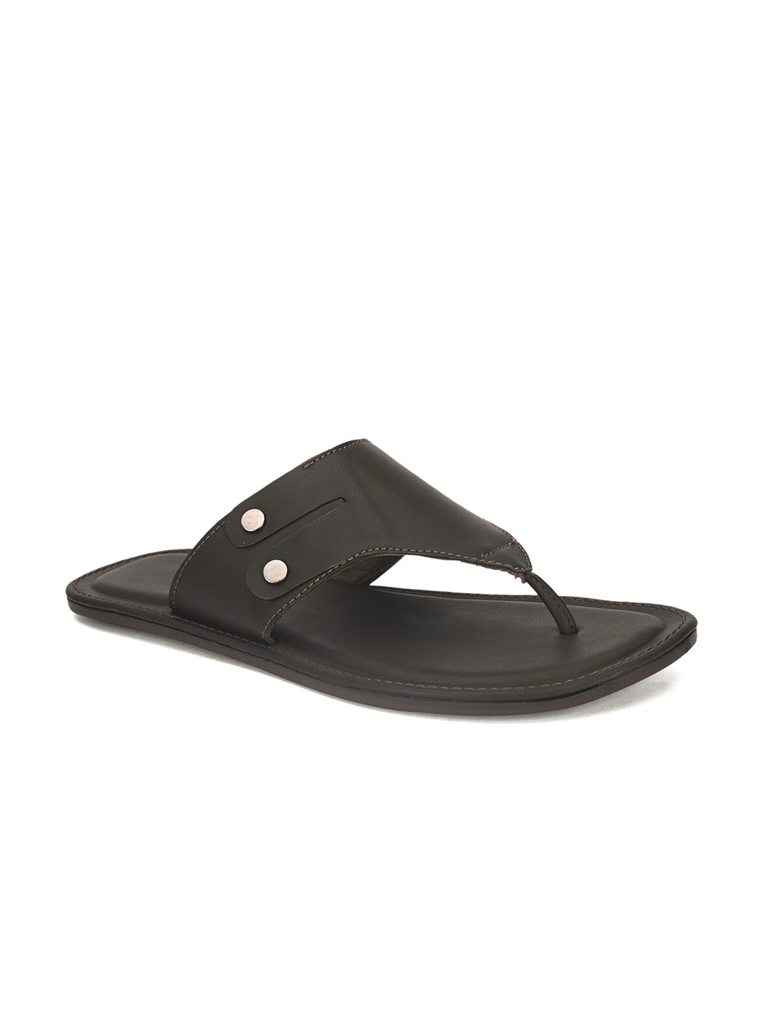 

birgos Men Brown & Black Comfort Sandals