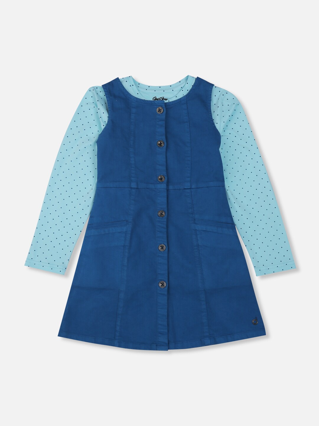 

Gini and Jony Girls Blue A-Line Dress