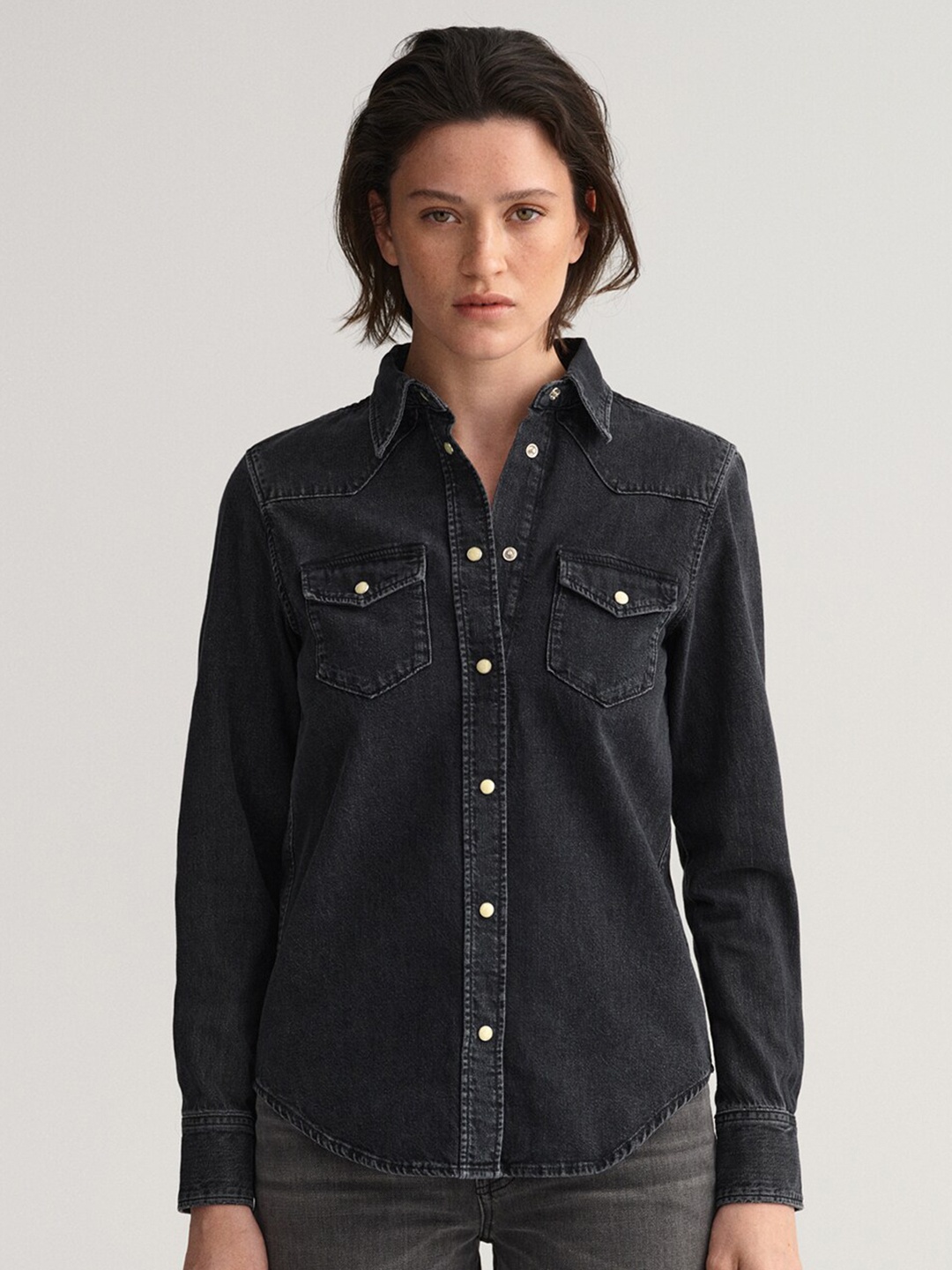 

GANT Women Blue Classic Casual Shirt