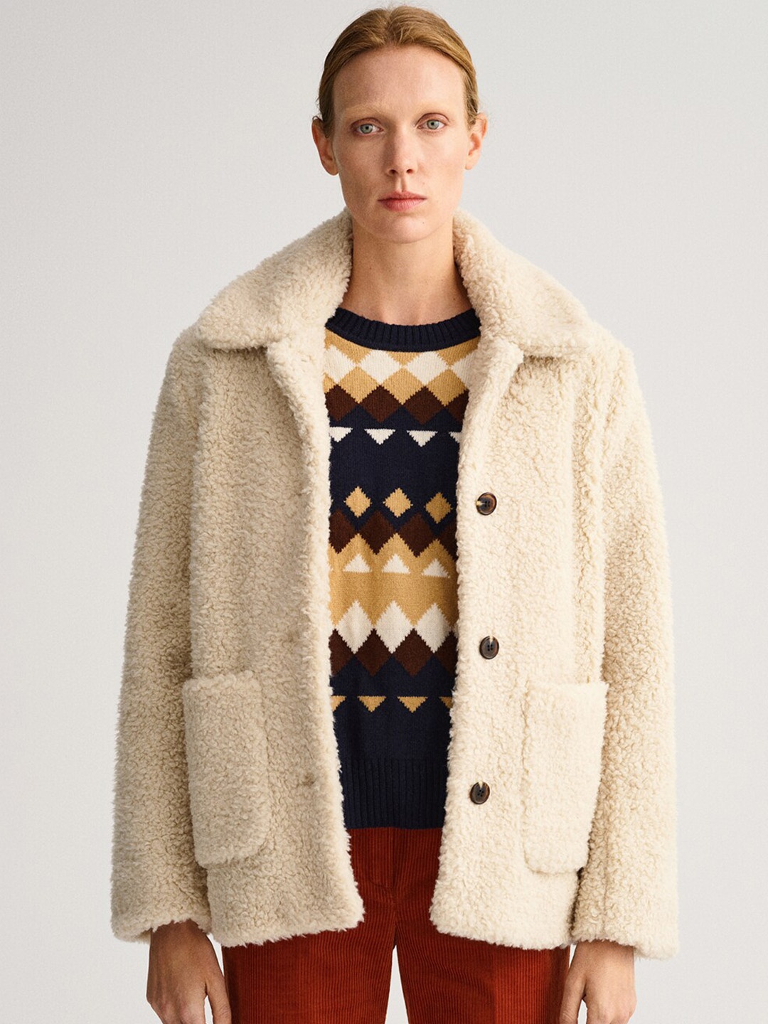 

GANT Women Beige Longline Tailored Jacket