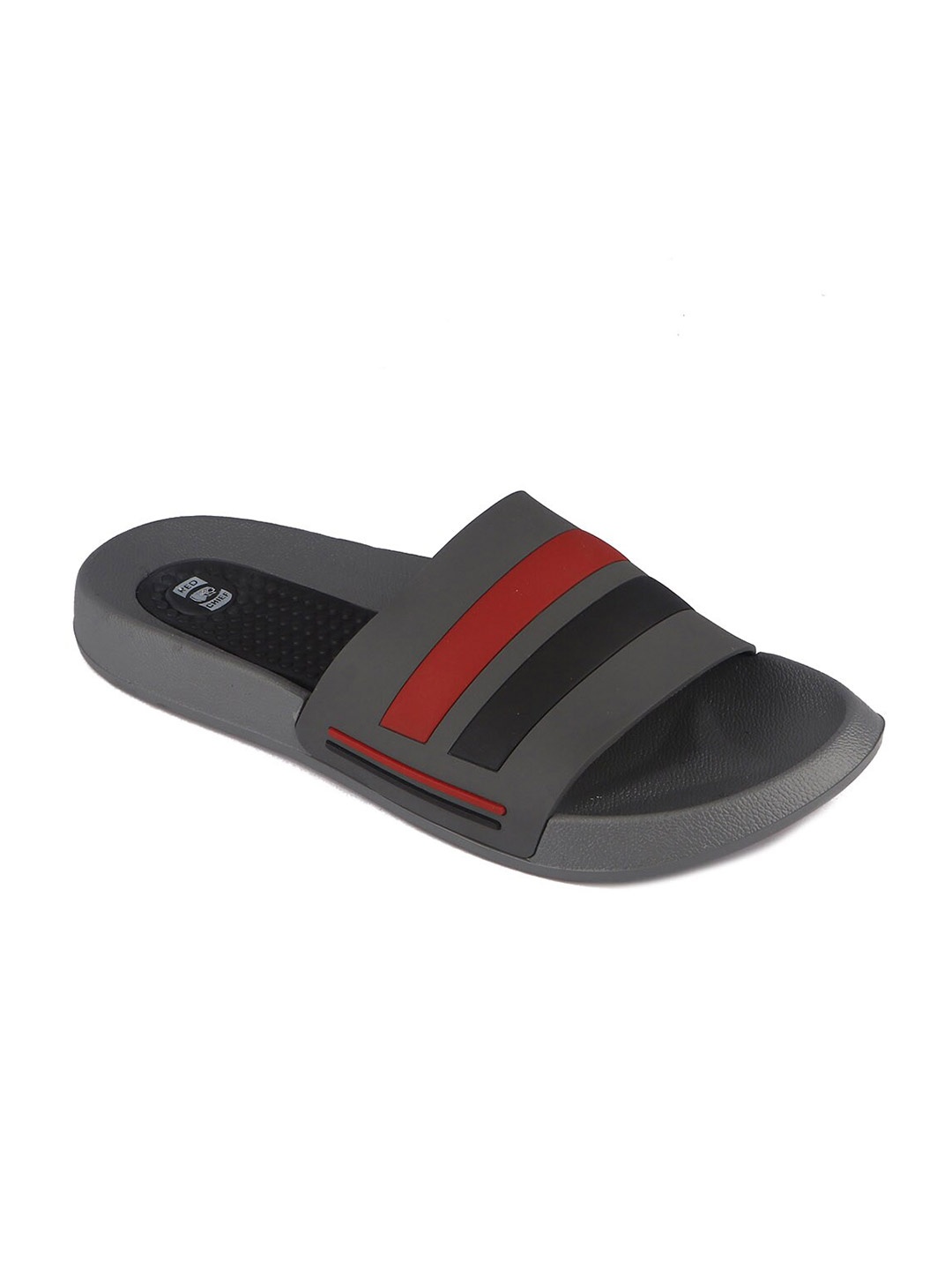 

Red Chief Men Grey Striped Sliders