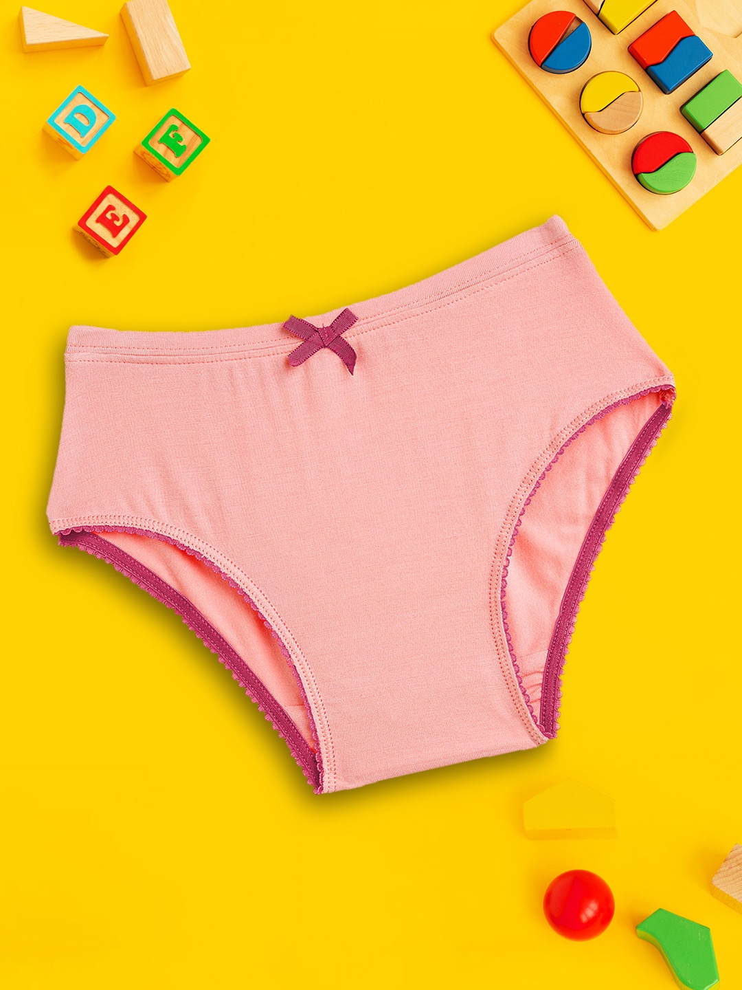 

XY Life Girls Pink Primary Intellisoft Tencel Modal Hipsters