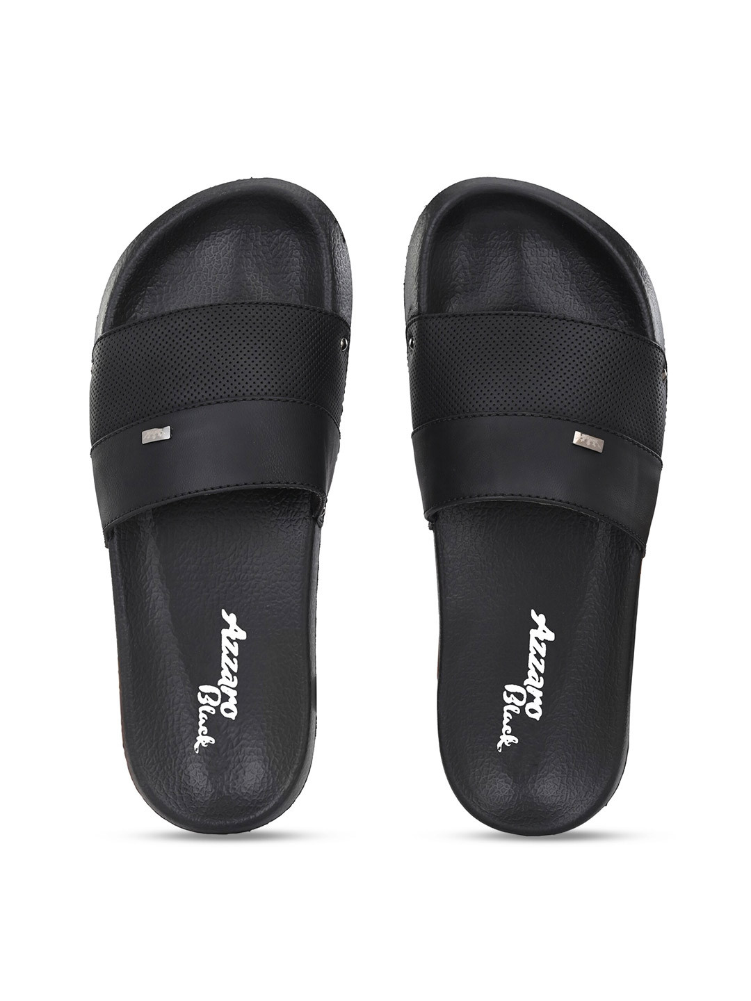 

Azzaro Black Men Black Sliders