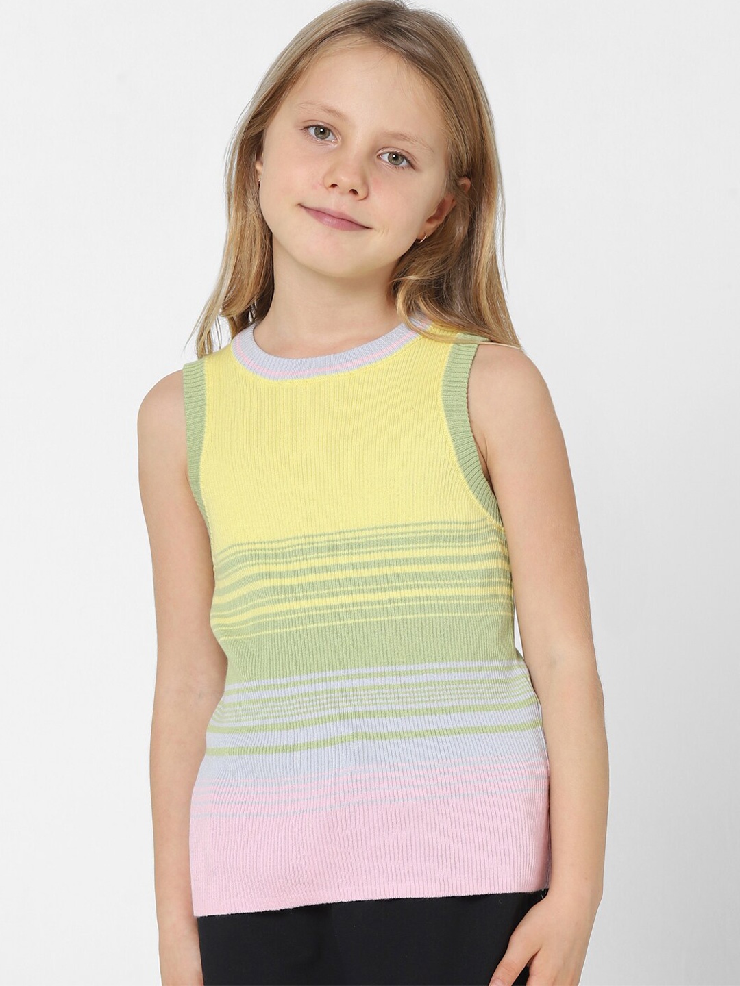 

KIDS ONLY Yellow Striped Top