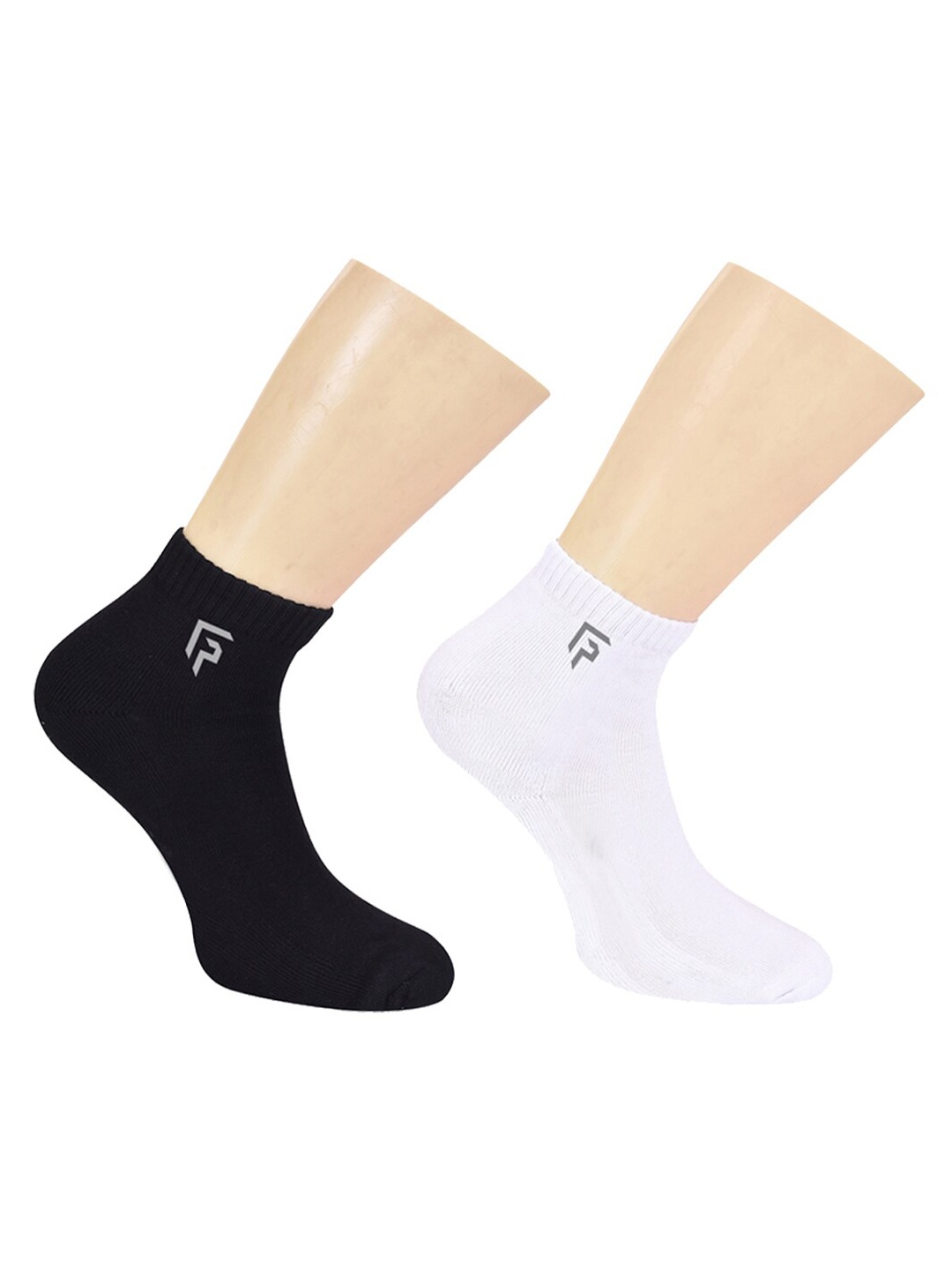 FOOTPRINT 5 Pairs Unisex Anti Odour Organic Cotton Ankle-Length Terry Sports Bamboo Socks, Multi