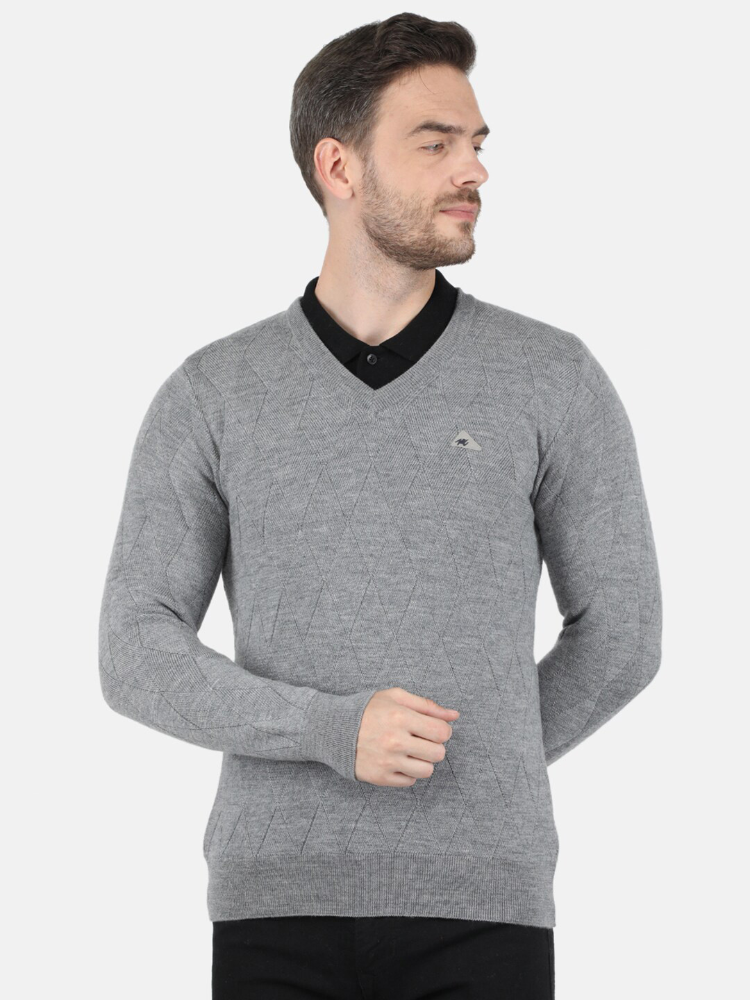 

Monte Carlo Men Grey Pullover Sweater