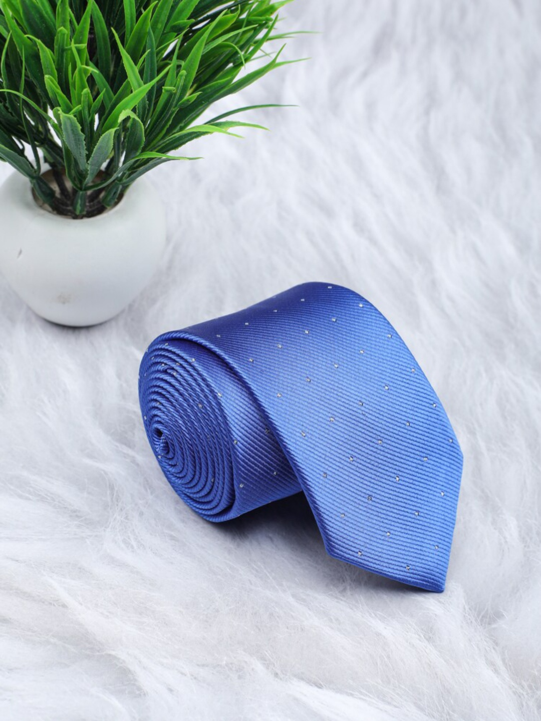 

ELLIS Men Blue Printed Broad Tie