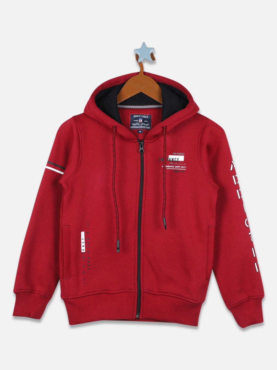 

Monte Carlo Boys Maroon Hooded Sweatshirt