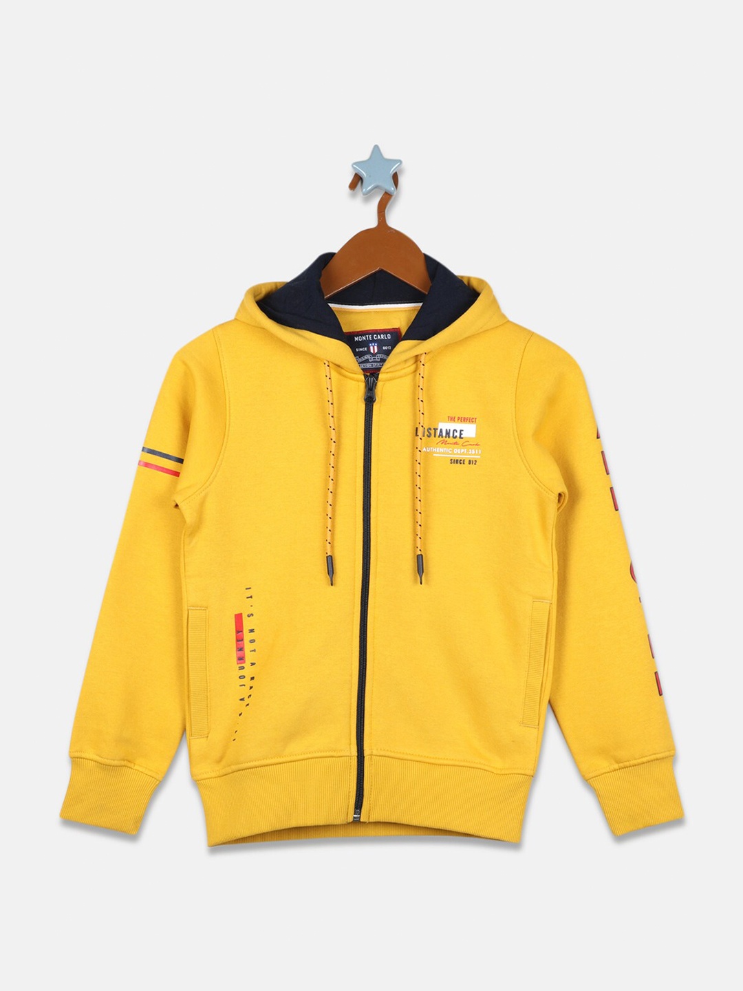 

Monte Carlo Boys Yellow Hooded Sweatshirt