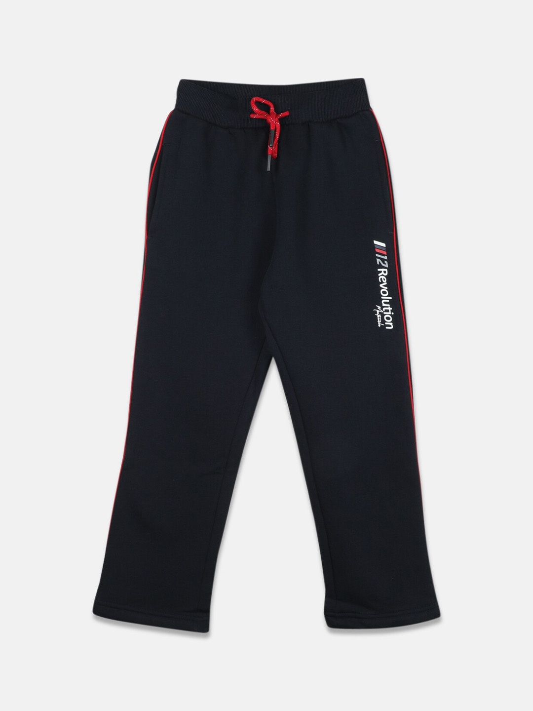 

Monte Carlo Boys Navy Blue Solid Track Pants