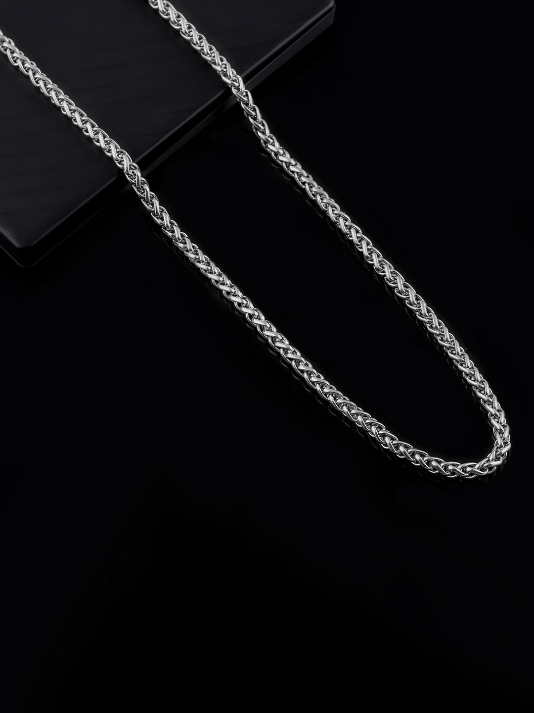 

Brado Jewellery Unisex Silver-Toned Silver-Plated Chain
