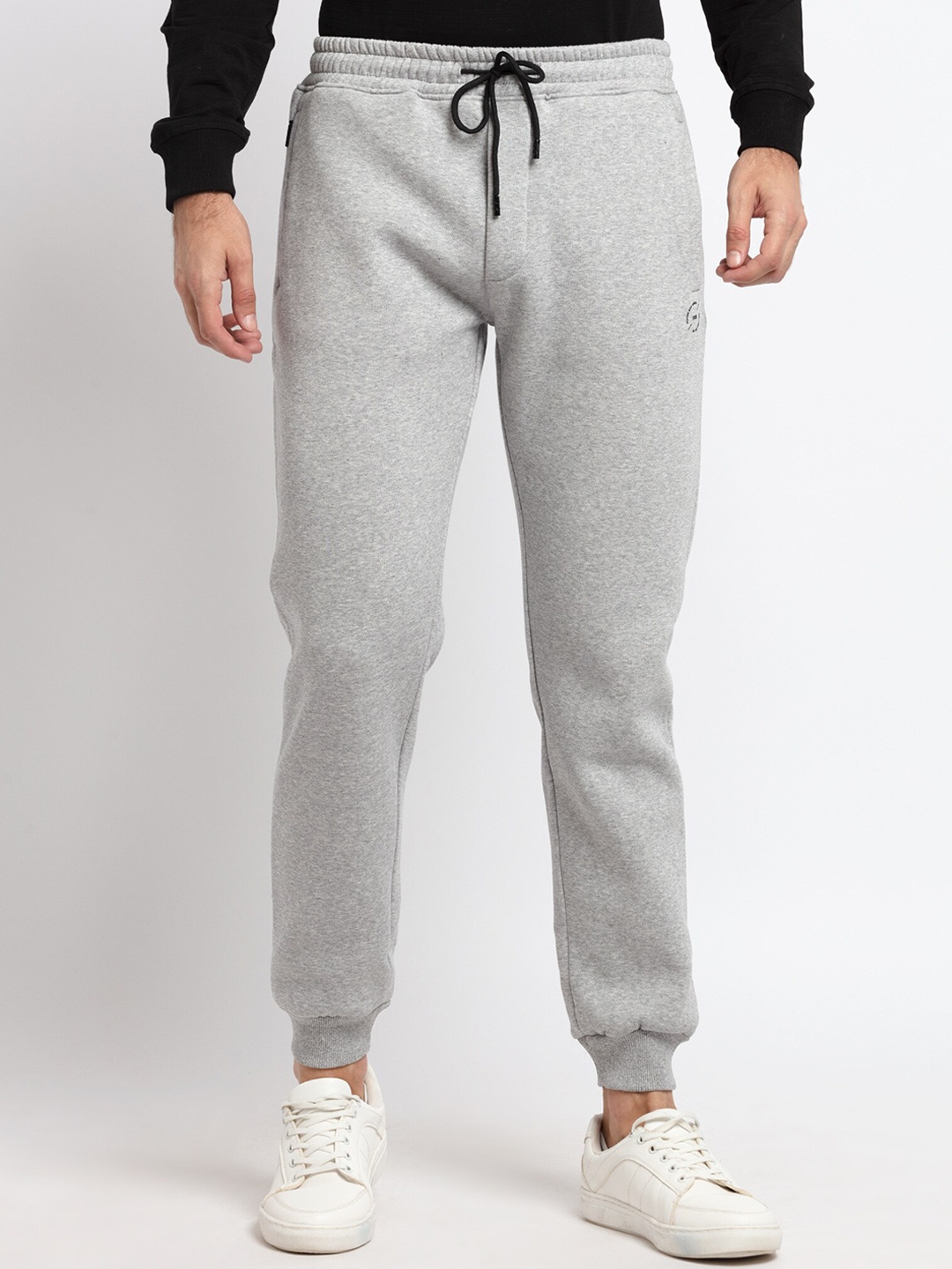 

Status Quo Men Grey Melange Solid Cotton Joggers