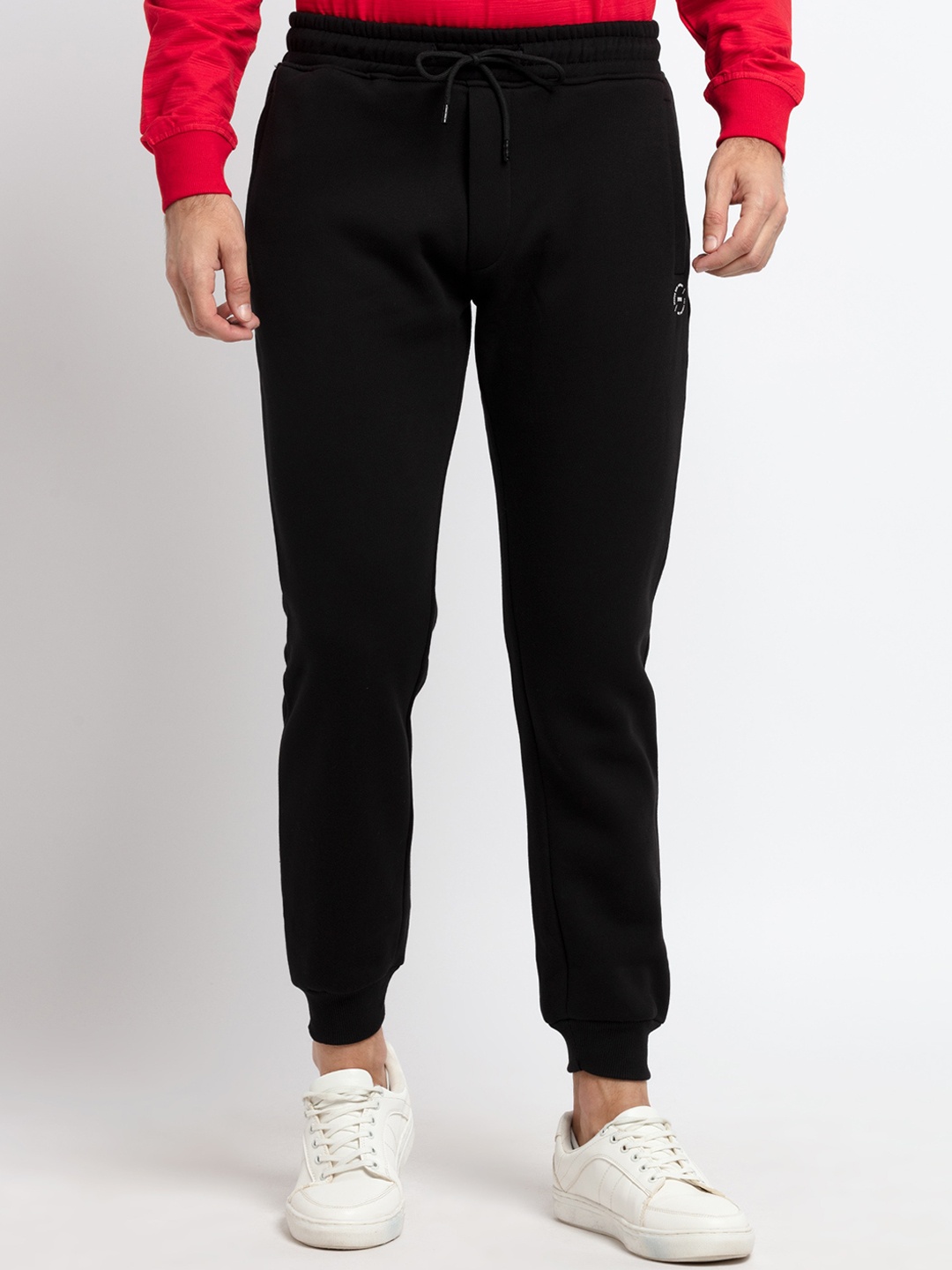 

Status Quo Men Black Solid Cotton Joggers