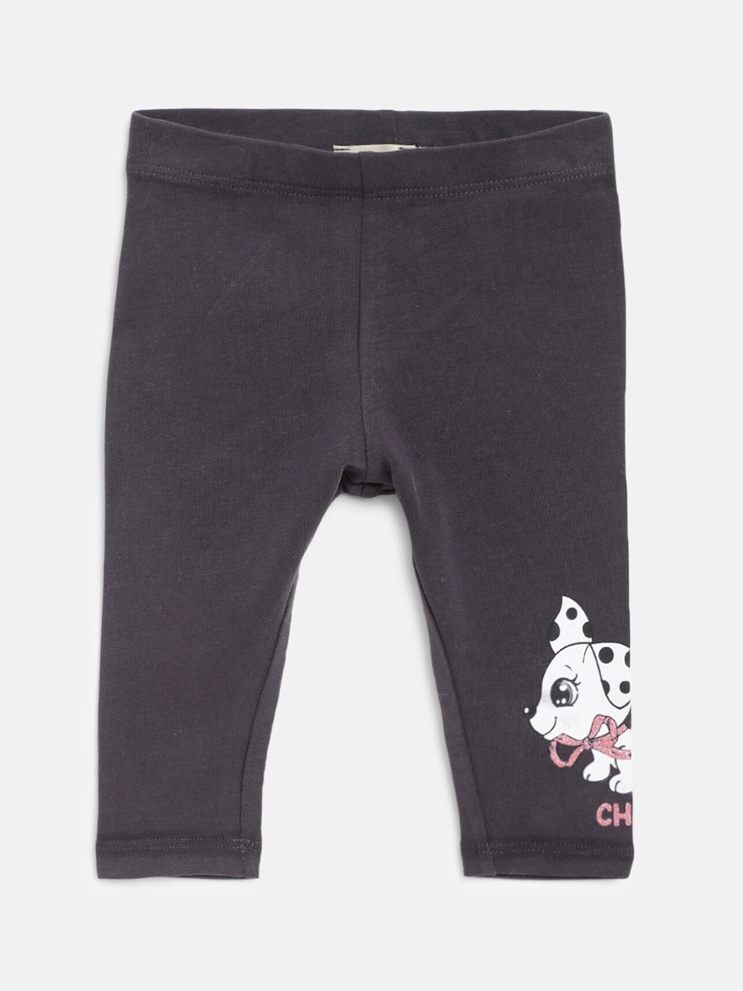 

Chicco Infant Girls Grey Solid Ankle-Length Leggings