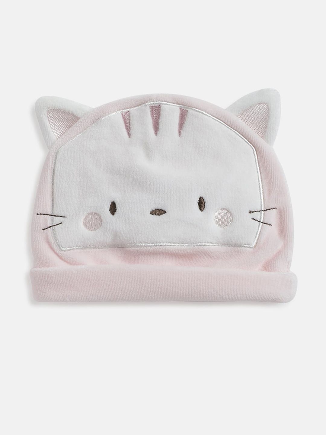 

Chicco Kids Pink & White Self Design Beanie