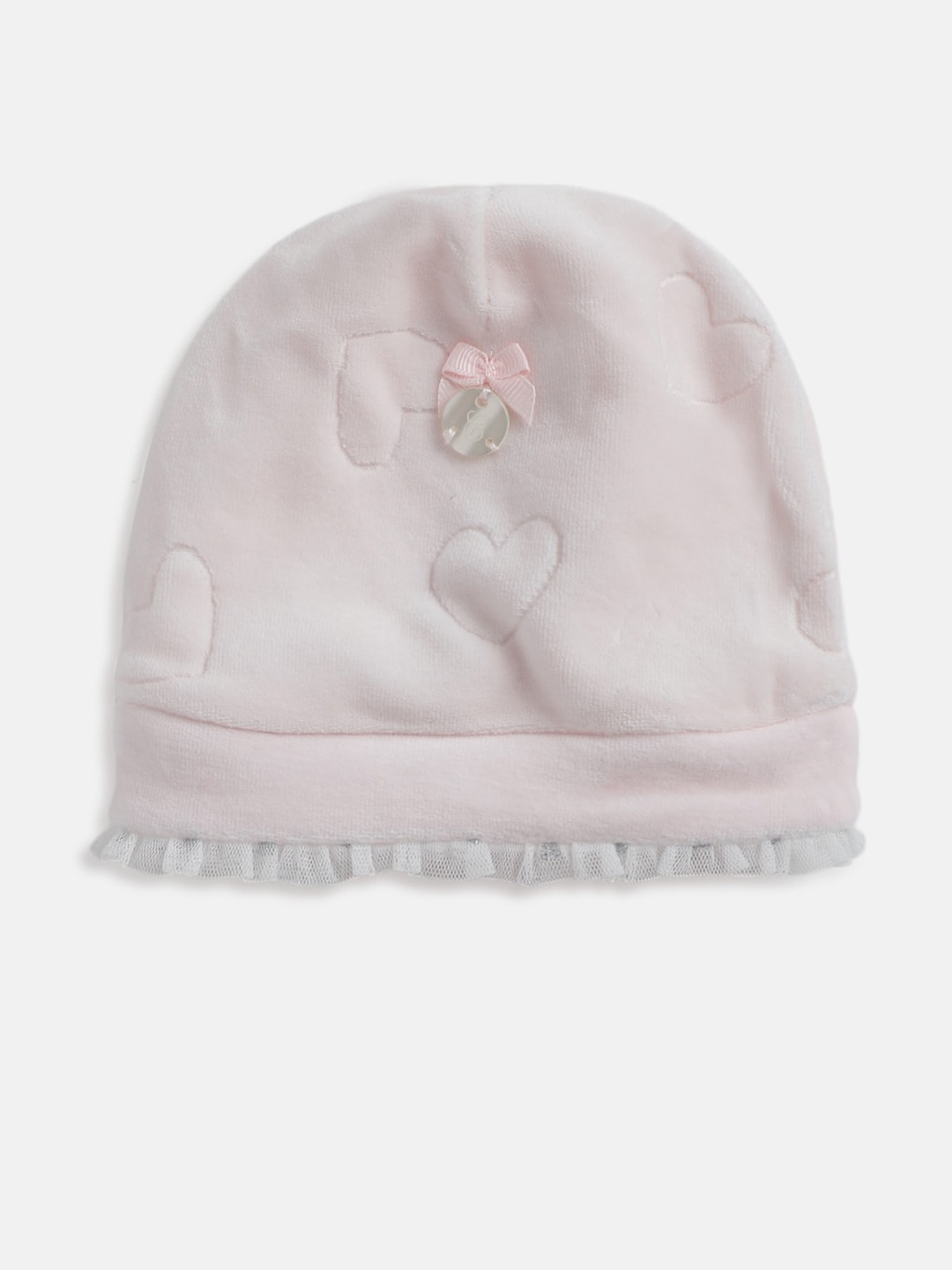

Chicco Girls Pink & White Beanie