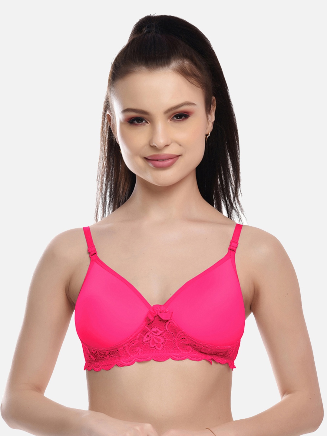 

FIMS Fuchsia Lightly Padded Bra