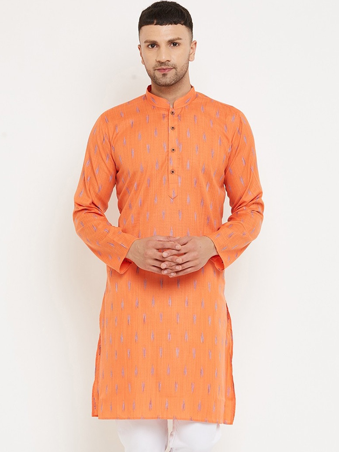 

Armaan Ethnic Men Orange Ethnic Motifs Kurta