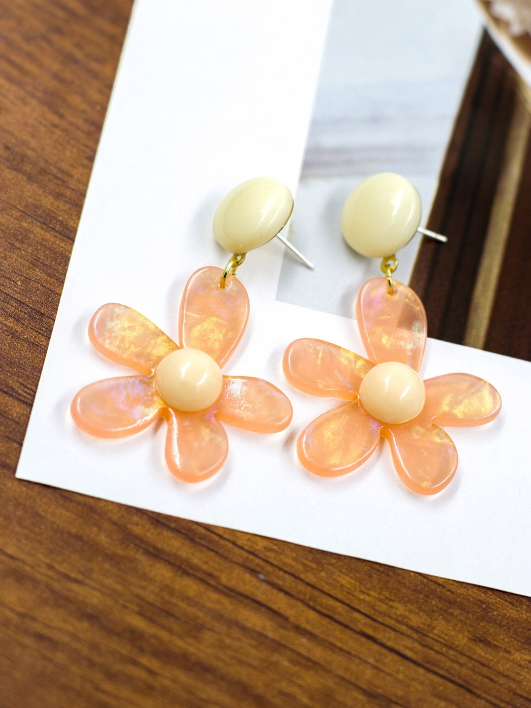 Bellofox Pink Floral Studs Earrings