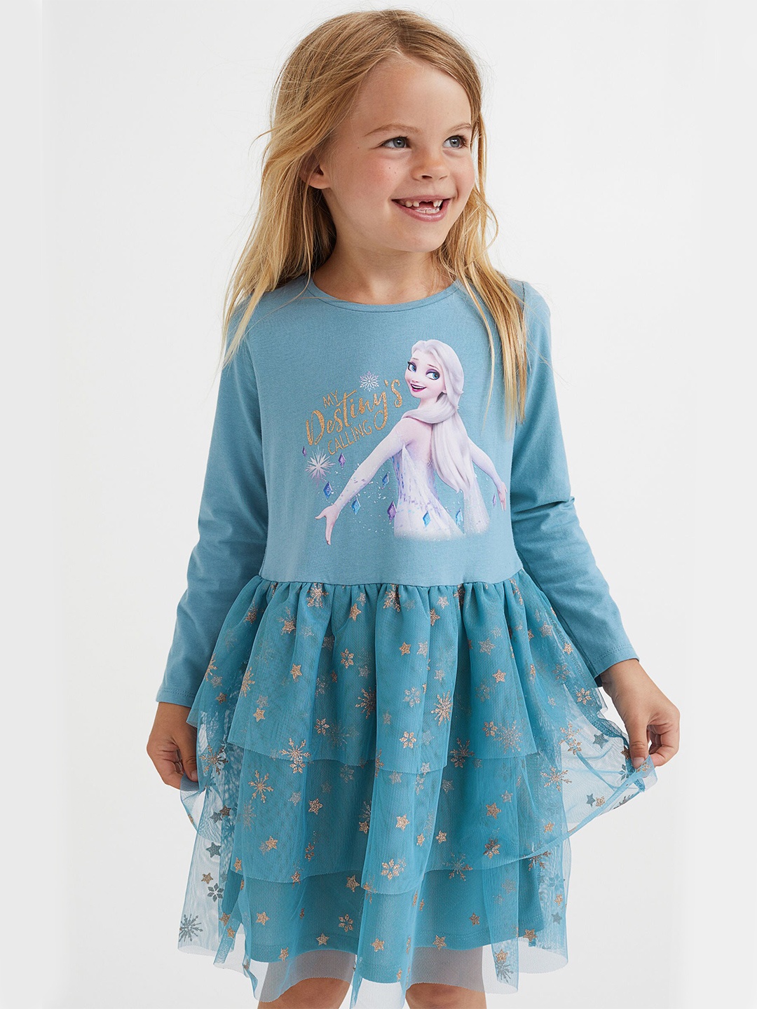 

H&M Girls Blue Tulle-Skirt Dress