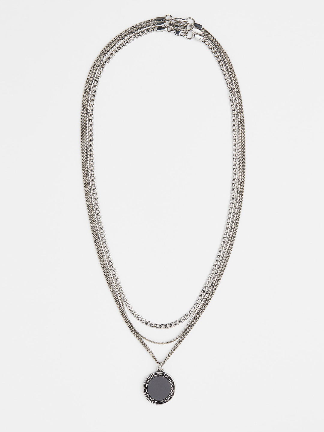 

H&M Men 3-Pack Necklaces, Silver