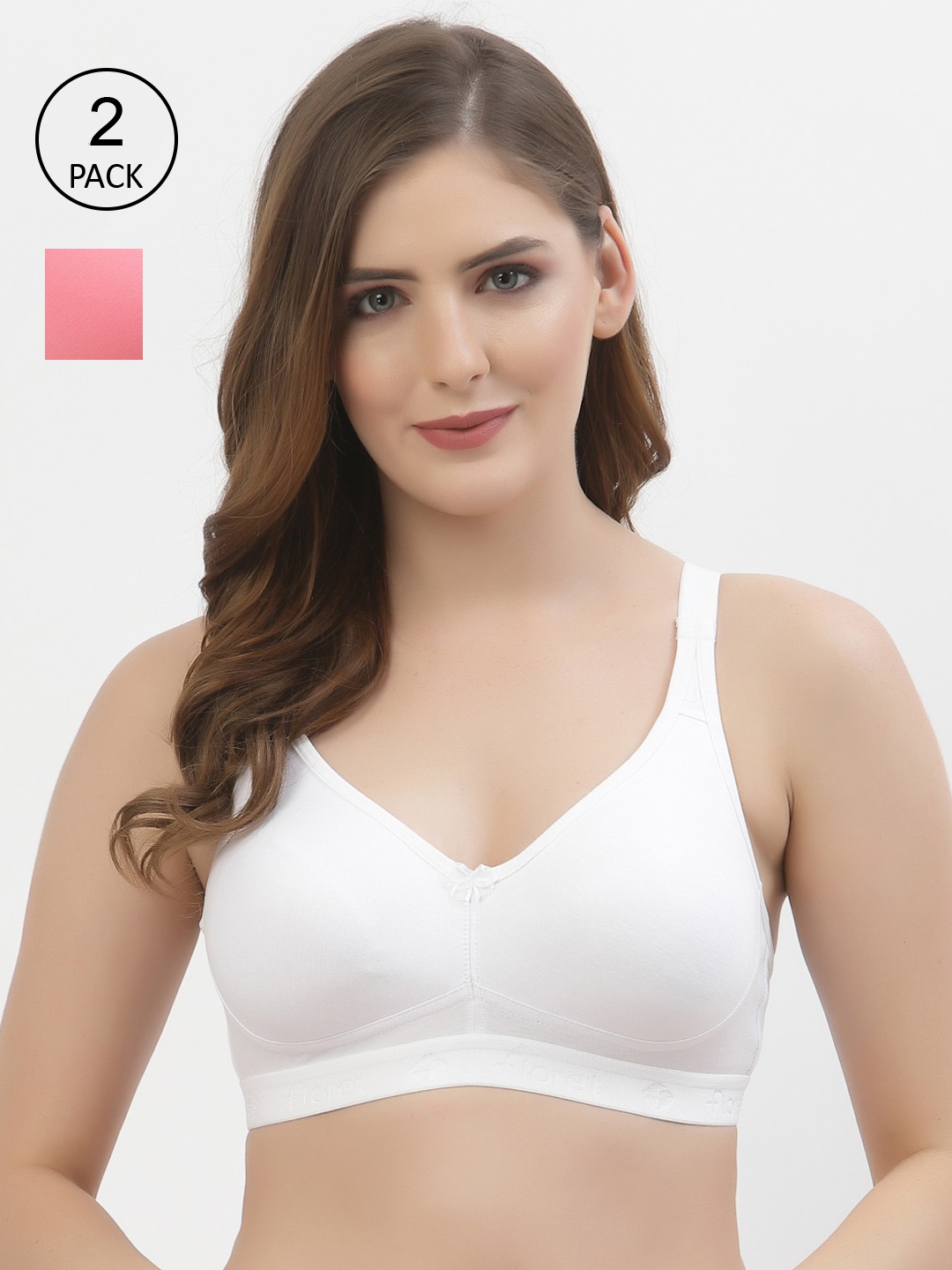 

Floret White & Rose Casual Bra