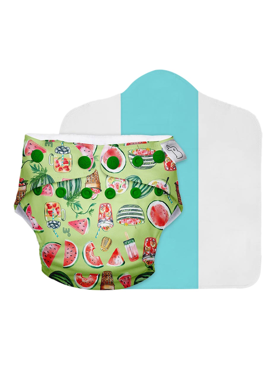 

SuperBottoms Kids Reusable and Washable Cloth Diaper & Dry Feel Magic Pad, Multi