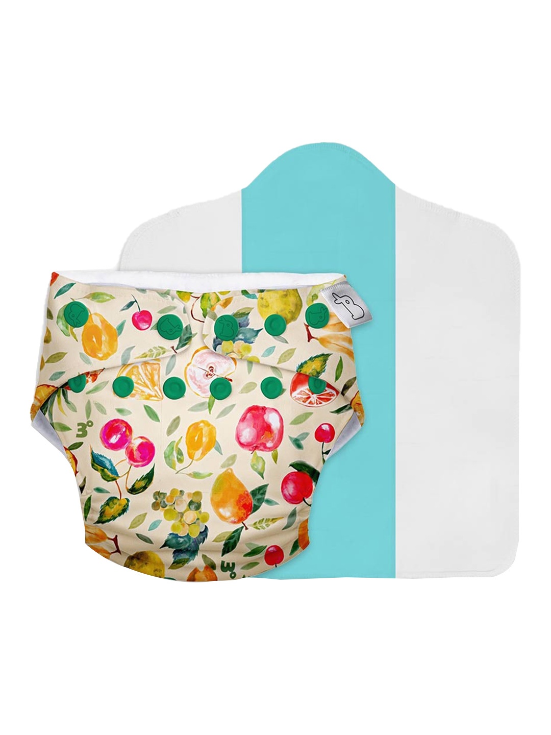 

SuperBottoms Kids Reusable & Washable Pure Cotton Cloth Diaper, Multi