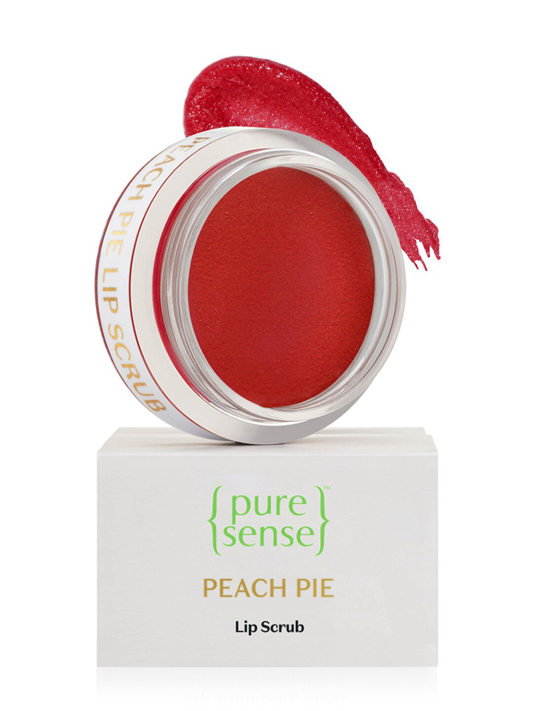 

Pure Sense Peach Pie Lip Scrub for Sensitive, Dry, Chapped & Pigmented Lips 5g, Red