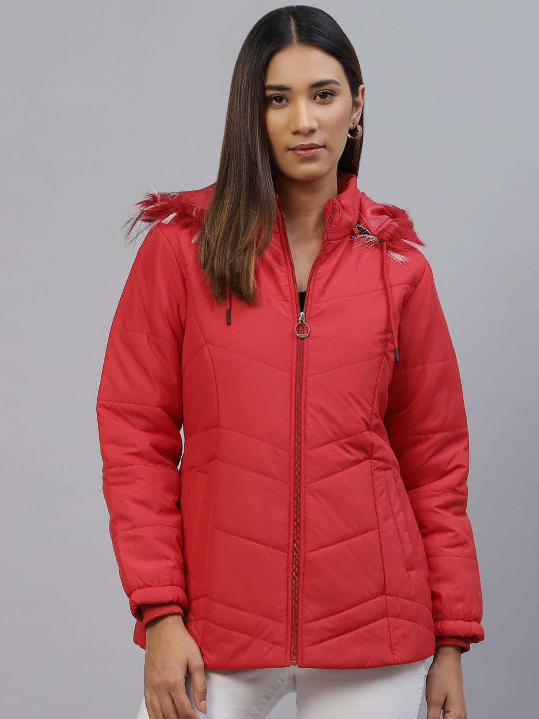 

Foreign Culture By Fort Collins Women Red Outdoor Padded Jacket
