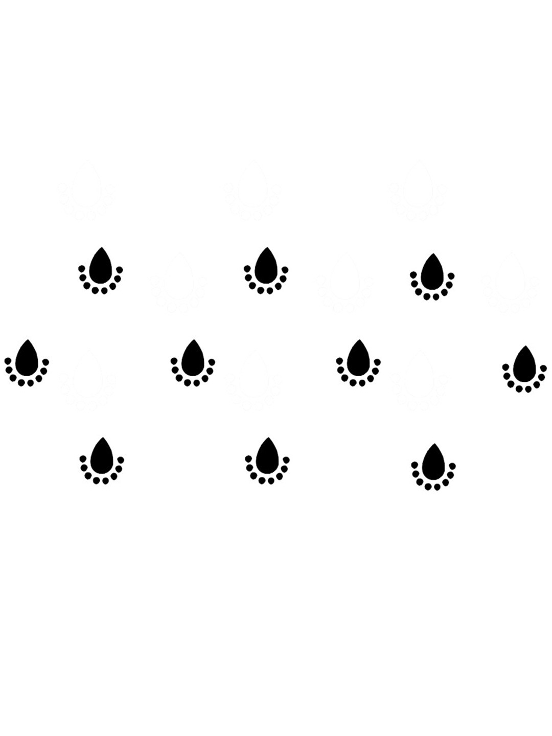 

Comet Busters Black Traditional Designer Bindis