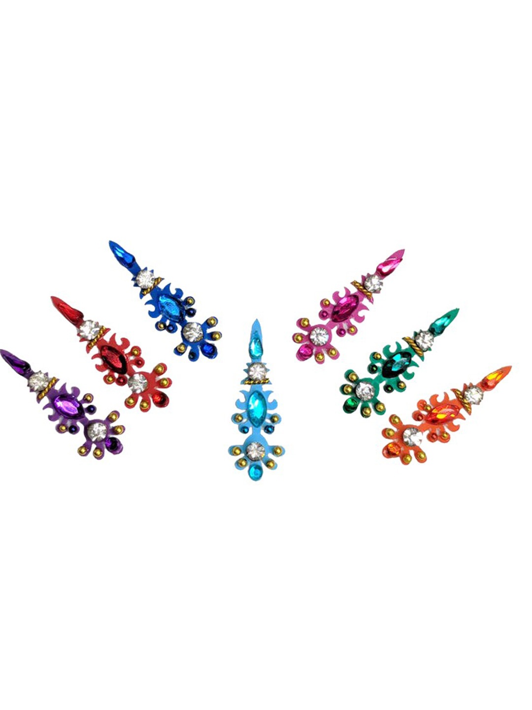 

Comet Busters Women Traditional Designer Bindis, Multi