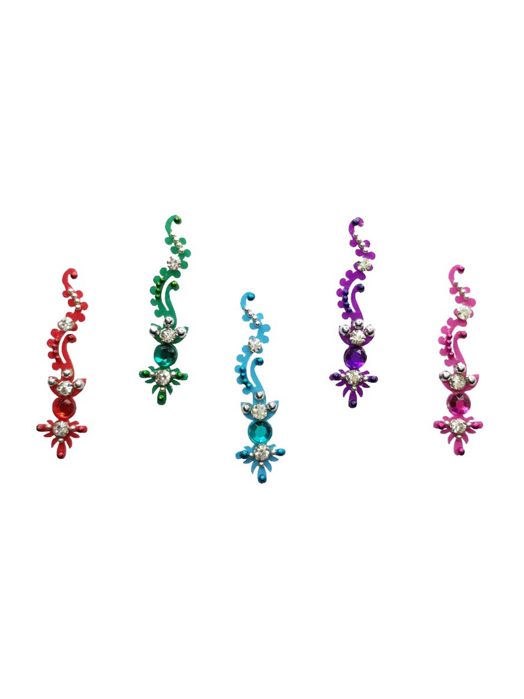 

Comet Busters Multicolor Traditional Designer Bindis, Multi